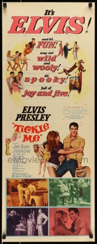 5g940 TICKLE ME insert '65 Elvis Presley is fun, way out wild & wooly, full of joy and jive!
