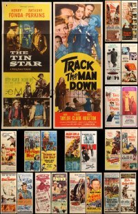 5h401 LOT OF 27 FORMERLY FOLDED INSERTS '40s-70s great images from a variety of different movies!