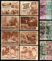 5h168 LOT OF 40 LOBBY CARDS '40s-50s ten complete chapter sets from different serials!