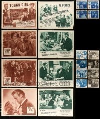 5h178 LOT OF 28 LOBBY CARDS '50s seven complete chapter sets from different serials!