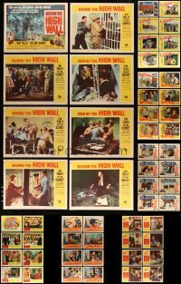 5h156 LOT OF 56 LOBBY CARDS '50s complete sets from a variety of different movies!