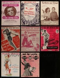 5h033 LOT OF 8 SHEET MUSIC '40s-50s The Harvey Girls, The Paleface, For Me and My Gal + more!