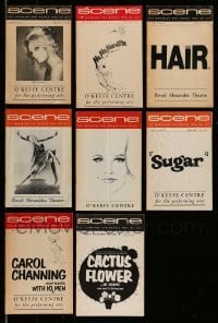 5h027 LOT OF 8 SCENE MAGAZINES '70s Canada's version of Playbill, for people who go out!
