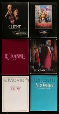 5h386 LOT OF 6 PRESSKITS '87 - '94 containing a total of 30 8x10 stills in all!