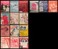 5h028 LOT OF 15 SHEET MUSIC '40s-50s great songs from a variety of different movies!