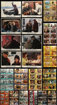 5h137 LOT OF 144 LOBBY CARDS '60s-90s complete sets of 8 cards from 16 different movies!