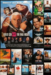 5h506 LOT OF 23 UNFOLDED DOUBLE-SIDED 27X40 MOSTLY COMEDY ONE-SHEETS '90s-00s great movie images!