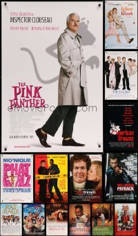 5h521 LOT OF 21 UNFOLDED DOUBLE-SIDED 27X40 MOSTLY COMEDY ONE-SHEETS '90s-00s cool movie images!