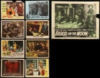 5h204 LOT OF 9 LOBBY CARDS '40s-50s great scenes from a variety of different movies!