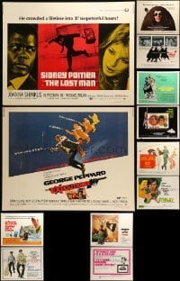 5h426 LOT OF 18 UNFOLDED HALF-SHEETS '60s-70s great images from a variety of different movies!