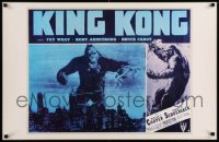 5h466 LOT OF 4 UNFOLDED KING KONG 22x34 REPRODUCTION POSTERS '83 classic image over New York!
