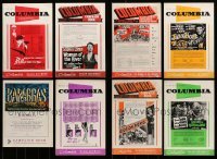 5h320 LOT OF 8 UNCUT ENGLISH PRESSBOOKS '50s-60s advertising for a variety of different movies!