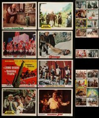 5h161 LOT OF 50 LOBBY CARDS FROM WALT DISNEY MOVIES '50s-70s incomplete sets!
