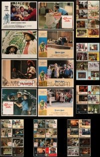 5h158 LOT OF 54 BLACK CINEMA LOBBY CARDS '60s-80s great scenes from a variety of movies!