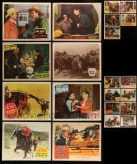 5h188 LOT OF 21 COWBOY WESTERN LOBBY CARDS '40s-50s great scenes from a variety of movies!