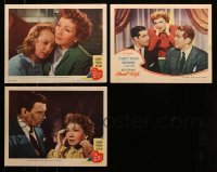 5h211 LOT OF 3 LOBBY CARDS FROM CLAUDETTE COLBERT MOVIES '40s Secret Heart & Great Wife!