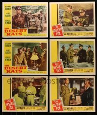 5h205 LOT OF 6 LOBBY CARDS FROM JAMES MASON MOVIES '50s as Nazi Rommel in Desert Rats & Desert Fox!