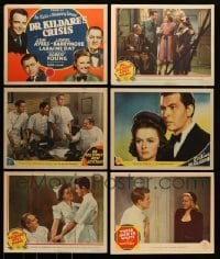 5h206 LOT OF 6 DOCTOR GILLESPIE SERIES LOBBY CARDS '40s Lionel Barrymore, Ayres as Dr. Kildare
