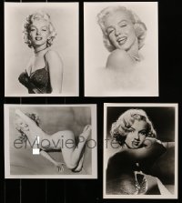5h222 LOT OF 4 MARILYN MONROE REPRO 8X10 STILLS '80s sexy portraits including her nude pose!