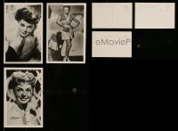 5h236 LOT OF 3 POSTCARDS '50s with sexy portraits of Esther Williams & Paulette Goddard!