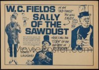 5h225 LOT OF 15 SALLY OF THE SAWDUST 1960S RE-RELEASE HERALDS R60s three images of W.C. Fields!
