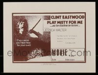 5h227 LOT OF 9 PLAY MISTY FOR ME HERALDS '71 Clint Eastwood & Jessica Walter classic!