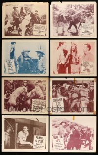 5h186 LOT OF 21 SERIAL LOBBY CARDS '50s great scenes from a variety of serial chapters!