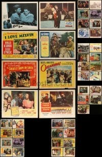 5h159 LOT OF 53 1950S LOBBY CARDS '50s-60s great scenes from a variety of different movies!