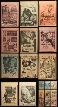 5h046 LOT OF 20 LOCAL THEATER HERALDS '40s-50s great images from a variety of different movies!