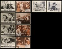 5h193 LOT OF 18 LOBBY CARDS '50s-60s great images from a variety of different movies!