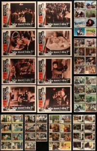 5h143 LOT OF 79 LOBBY CARDS '50s-70s complete & incomplete sets from a variety of movies!