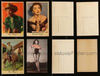 5h235 LOT OF 4 POSTCARDS AND FAN PHOTO '50s Roy Rogers, Elizabeth Taylor