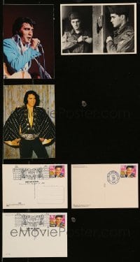 5h237 LOT OF 3 ELVIS PRESLEY POSTCARDS '93 with Elvis stamps & postmarked on 1st day of issue!