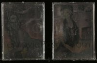 5h216 LOT OF 2 JAYNE MANSFIELD AND MARILYN MONROE COLLECTOR HOLOGRAM CARDS '92 in plastic cases!