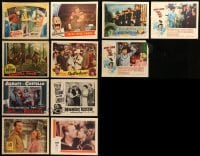 5h200 LOT OF 11 LOBBY CARDS '50s-60s great scenes from a variety of different movies!