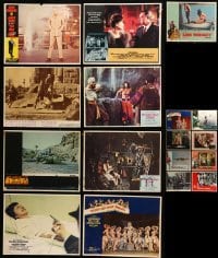 5h183 LOT OF 25 LOBBY CARDS '60s-70s great scenes from a variety of different movies!