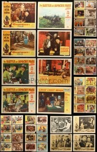 5h146 LOT OF 76 COWBOY WESTERN LOBBY CARDS '40s-50s incomplete sets from different movies!