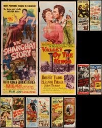 5h416 LOT OF 12 FORMERLY FOLDED INSERTS '40s-50s great images from a variety of different movies!