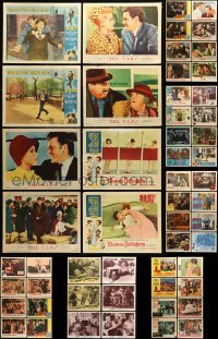 5h145 LOT OF 78 LOBBY CARDS '40s-60s incomplete sets from a variety of different movies!