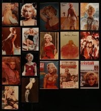 5h223 LOT OF 17 MARILYN MONROE REPRO COLOR PHOTOS '80s great images of the sexy Hollywood legend!