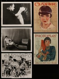 5h290 LOT OF 5 LOUISE BROOKS REPRO 8X10 PHOTOS '80s great candid image & magazine cover art!
