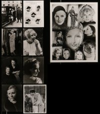 5h288 LOT OF 9 GRETA GARBO REPRO 8X10 PHOTOS '80s includes some wonderful candid images!