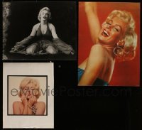 5h302 LOT OF 3 MARILYN MONROE REPRO PHOTOS '80s sexy portraits of the Hollywood legend!