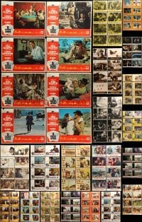 5h133 LOT OF 176 LOBBY CARDS '50s-80s complete sets of 8 cards from 22 different movies!