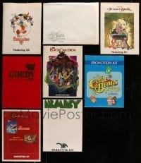 5h383 LOT OF 8 FAMILY FILM PRESSKITS WITH SUPPLEMENTS ONLY '80s-90s from a variety of movies!