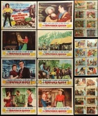5h169 LOT OF 40 COWBOY WESTERN LOBBY CARDS '50s-60s complete sets of 8 from 5 different movies!