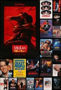 5h508 LOT OF 22 UNFOLDED MOSTLY DOUBLE-SIDED 27X40 ONE-SHEETS '90s-00s great movie images!