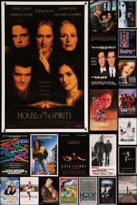 5h479 LOT OF 33 UNFOLDED SINGLE-SIDED ONE-SHEETS AND VIDEO POSTERS '90s a variety of movie images!