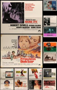 5h430 LOT OF 17 FORMERLY FOLDED HALF-SHEETS '60s-70s great images from a variety of movies!