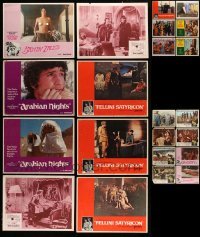 5h185 LOT OF 22 U.S. LOBBY CARDS FROM NON-U.S. FILMS '60s-80s a variety of incomplete sets!